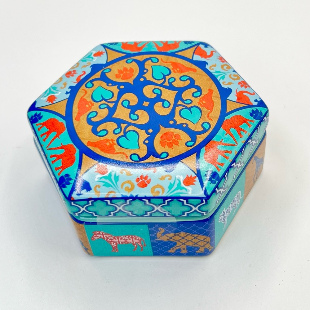Busch Gardens Stoneware Trinket Box - Moroccan Design New In Box